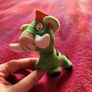 Neopets green mini y2k plush